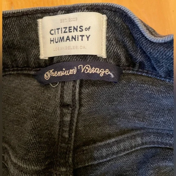 Citizens Of Humanity Midnight Blue Cropped Jeans - Picture 2 of 9